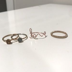 Set of 4 Rings
